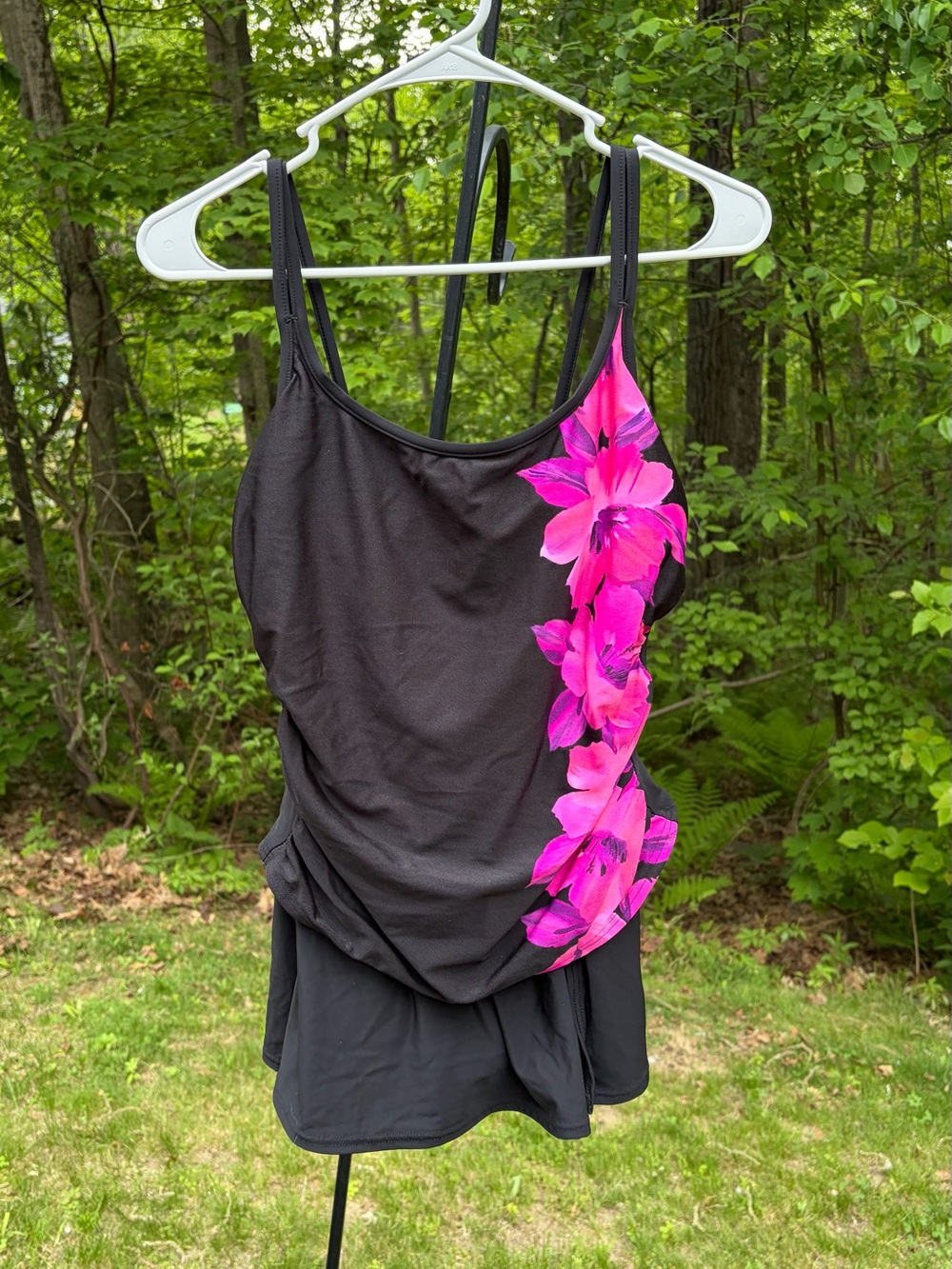 Miraclesuit Floral One Piece Swim Dress Size 8 - Picture 2 of 9